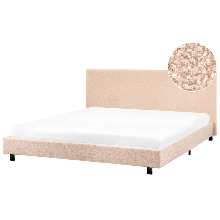 Ágy Buklé Albi 180 x 200 cm Bézs