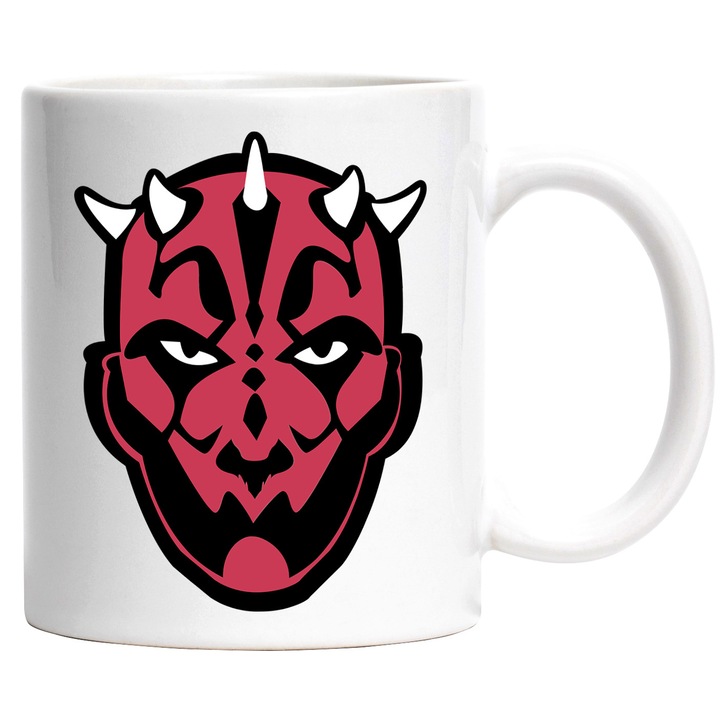 Cana Cu Star Wars – Stele Dansatoare Pixelate Curajoase – Prietenie, Emotie si Aventura, Ceramica, 330ML, Cu Maner si Interior Alb