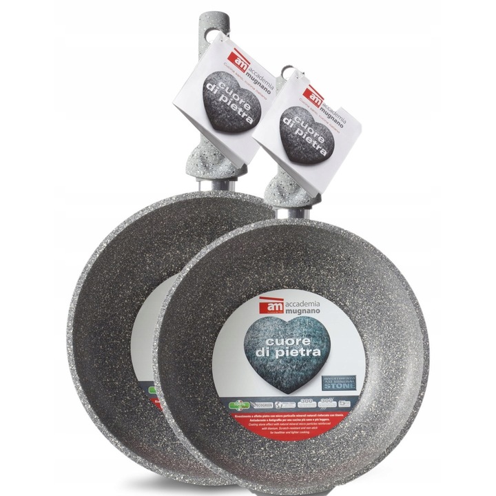 Комплект 2 тави Accademia Mugnano Di Pietra, 26x30см, сиви