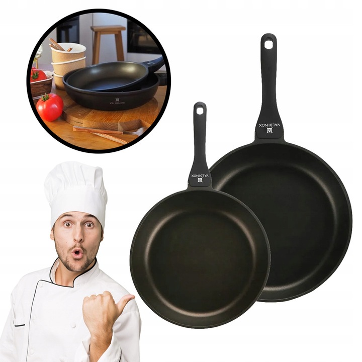 Valdinox Expert tapadásmentes tepsi készlet, 24x30 cm, fekete