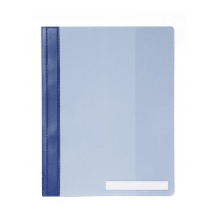 Dosar A4 Durable cu compartimente, albastru, PVC, cu sina