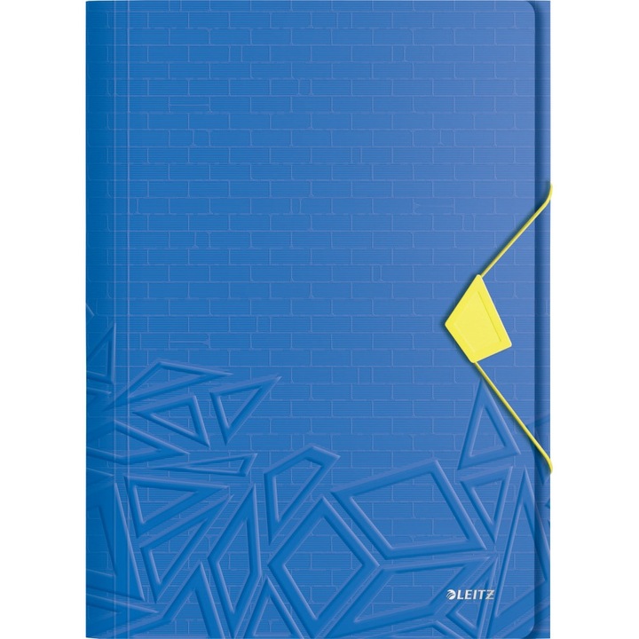 Leitz Urban Chic A4 műanyag mappa, 15mm, gumis, kék