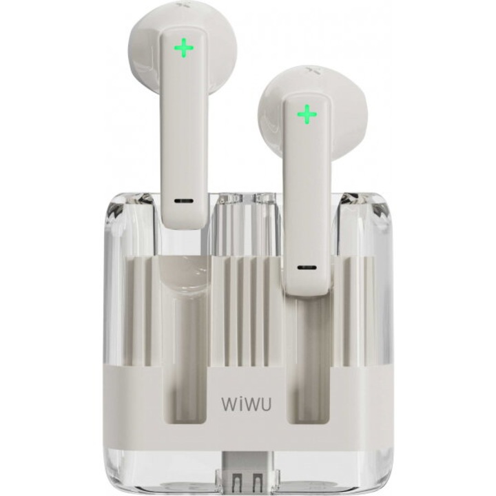 Căști in-ear Bluetooth Wiwu T21, TWS, alb