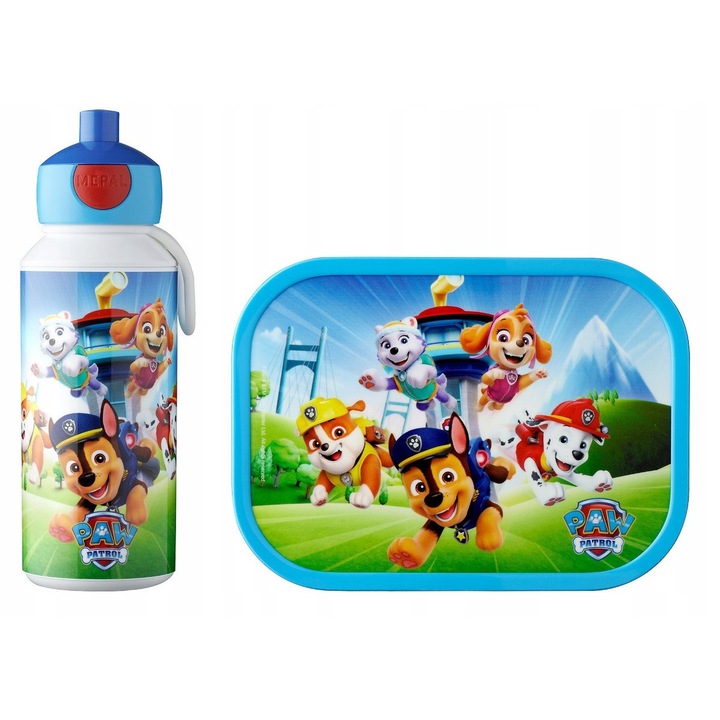 Mepal Paw Patrol Reggeli szett és vizespalack, 750ml és 400ml, műanyag, ideális iskolába