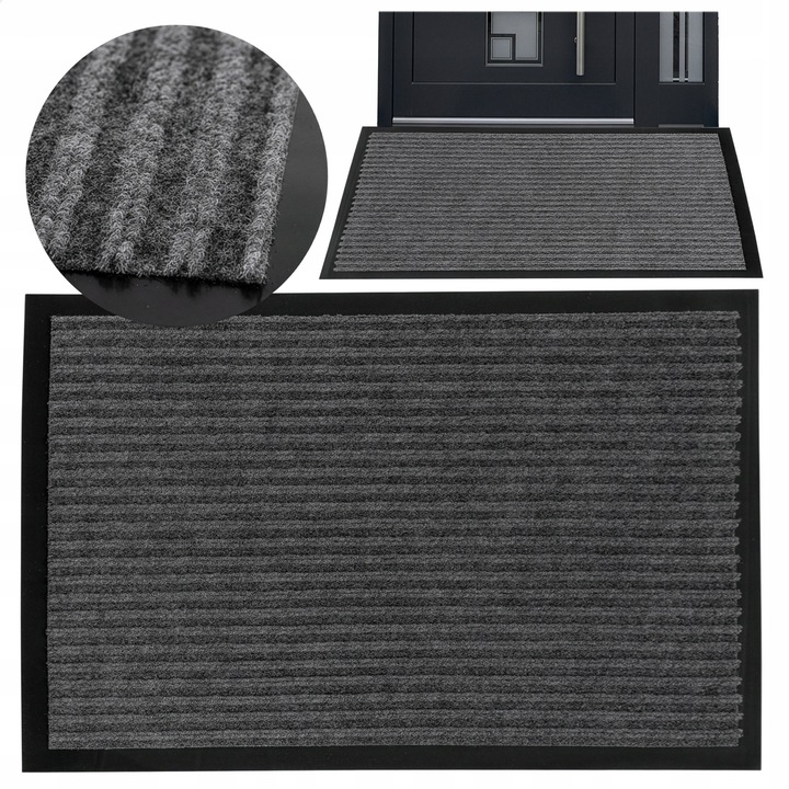 2 db csúszásgátló bejárati szőnyeg, 60x80cm