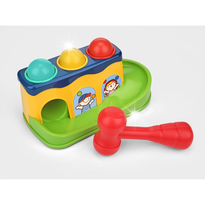 Magboss oktatójáték, 3 színes labdával, többszínű, 26x13x15cm