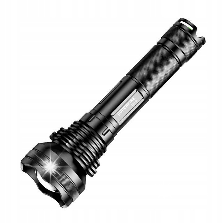 Фенер Superfire L3-D, 2700lm, IP46, 5 режима, 63x36x241mm, комплект с 2 батерии и зарядно