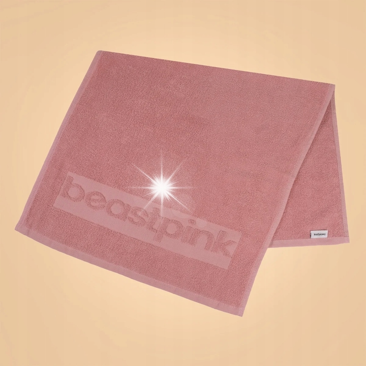Prosop sportiv Mini, BeastPink, 50x90cm, 100% bumbac, compact