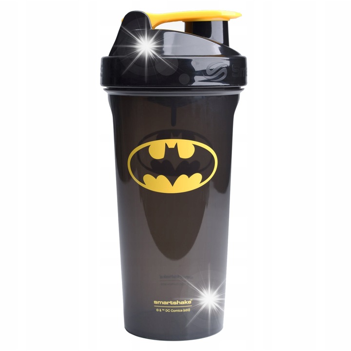 Shaker DC Comics Batman 800ml, Smartshake, design ergonomic, rezistent, 21,5x9cm