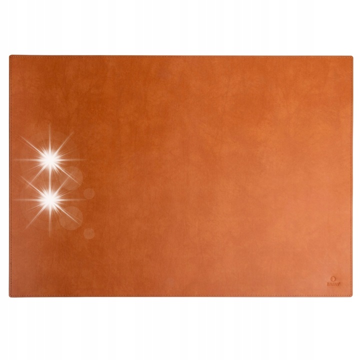 Mata pentru birou din piele naturala, Baltan, 70x50cm