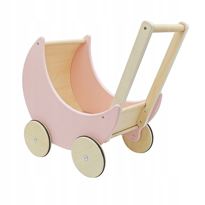 Minexo fa járássegítő, rózsaszín/natúr, méretei 40x30x48cm