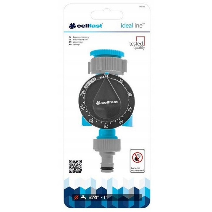 Locsoló programozó, Cellfast, mechanikus, 120 perc