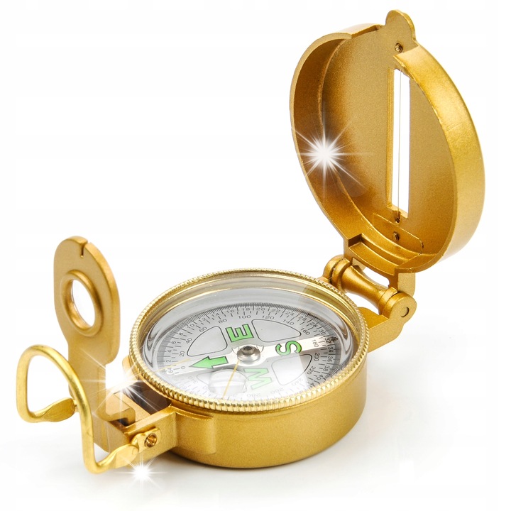 Метален компас Meteor, 40мм, с найлонов калъф, линийка и нивелир
