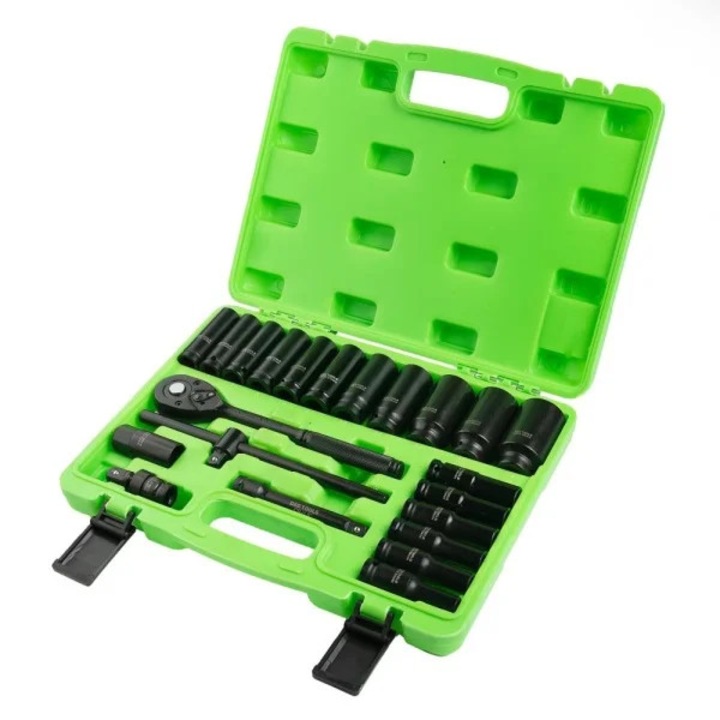 22 piese patrat 1/2" trusa de chei tub de inpact