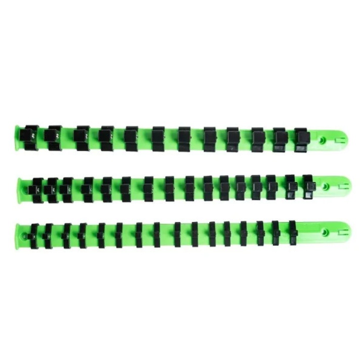 3db négyzet alakú 1/4", 3/8", 1/2" dugókulcs tartó