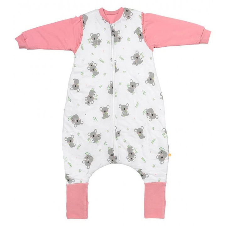 Sac de dormit cu picioruse si maneca lunga detasabila Koala 90 cm + manseta 1.0 Tog