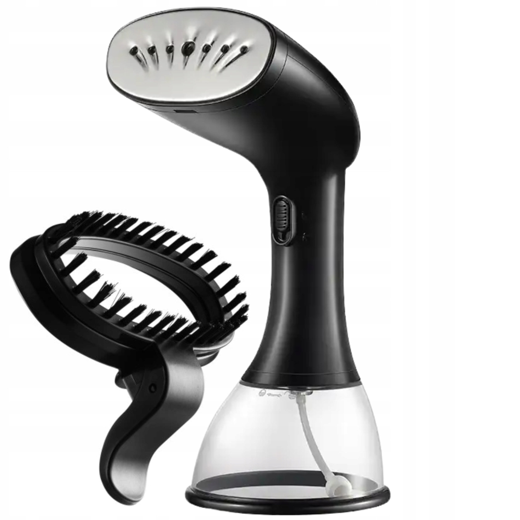 Fier de calcat cu abur de imbracaminte MINEXO HY-128PRO, 1640W, 350ml, neagra, dimensiuni 26x11x13cm, set cu perie