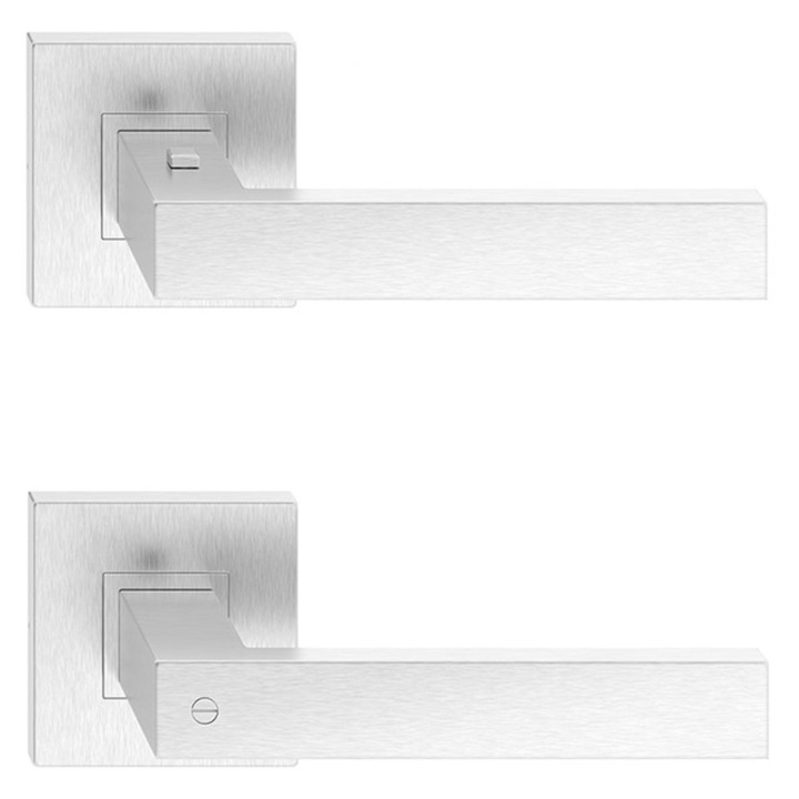 Manere usi TOPAZ inox blocator click dreapta