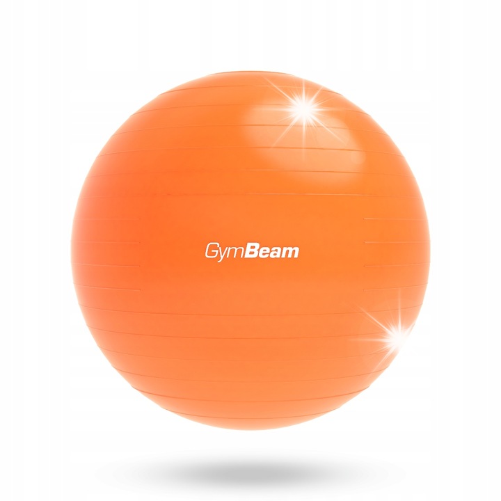 Фитнес топка GymBeam 65 см, комплект с помпа, подобрява стабилността и баланса, капацитет 200 кг