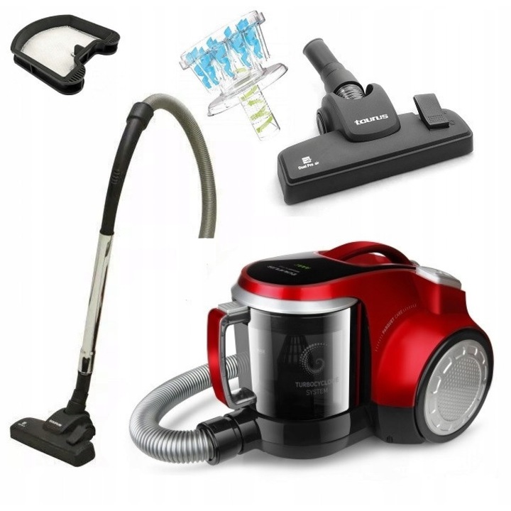 Aspirator fara sac Taurus Megane Active, 700W, tehnologie TurboCyclone, filtru HEPA, capacitate 2L