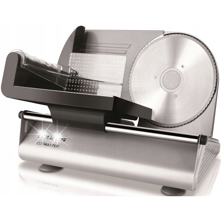 Masina electrica de feliat, Taurus,150W, inox, 1-15mm, argintie