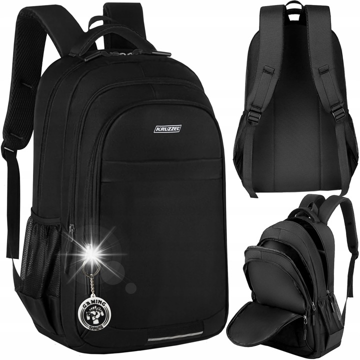 Раница Kruzzel 30L, Oxford 600D, черна, размери 45x30x18см, с ергономични презрамки
