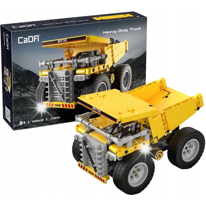 Set de constructie Camiiona Heavy Duty Truck, 372 elemente, plastic, pentru copii de la 8 ani