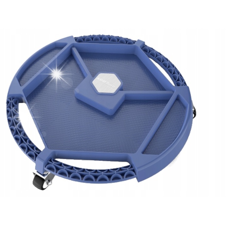 Szerszámtároló, Kraft&Dele, 50cm, 4 rekesz, 3 kerék, műanyag, alumínium