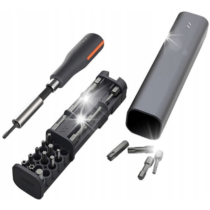 Комплект отвертки JIMI Home JM-GNT23, 23 части, алуминий, ABS, 155x35x35mm