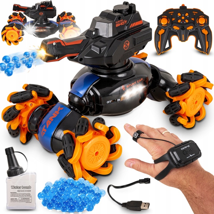 Masinuta Mink, CZOLG, 4x4, cu telecomanda si gesturi, multicolor