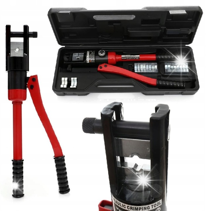 Prasa hidraulica manuala 16-300mm, Kraft&Dele, 10T, cu manere antiderapante