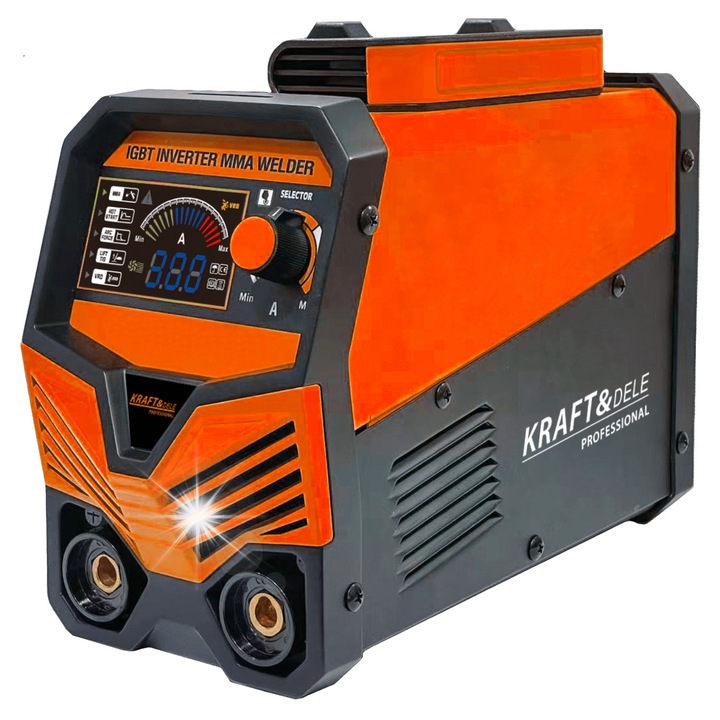 Inverteres hegesztőgép MMA KD1826 330A, IGBT, HOT START, ANTI STICK, 28x20x20cm, komplett készlet