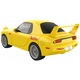 Конструкторски комплект Mazda RX-7 FD3S Initial D, 66 елемента, жълт, 1:35