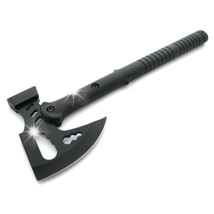 Topor BSH ADVENTURE N-745C, 42cm, cu mana din ABS, cutit din inox 440, husa din cordura