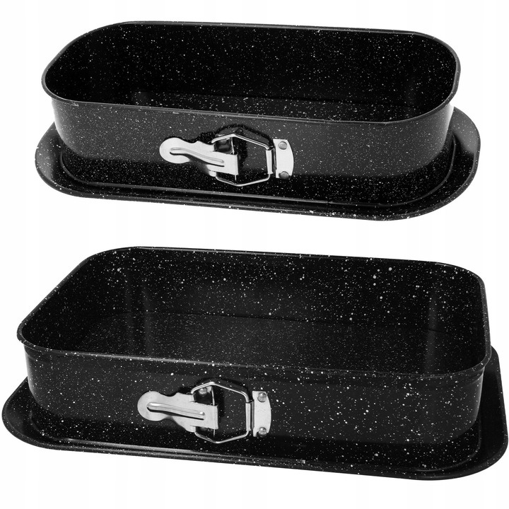 Set 2 tavi copt Brunbeste dreptunghiular, neaderente, 39x27.5x8cm si 34x15x8cm