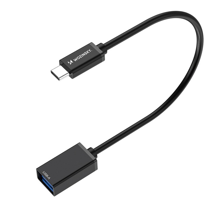 Wozinsky OTG USB-C 3.0 – USB-A 3.0 adapter, 10 Gbps, fekete
