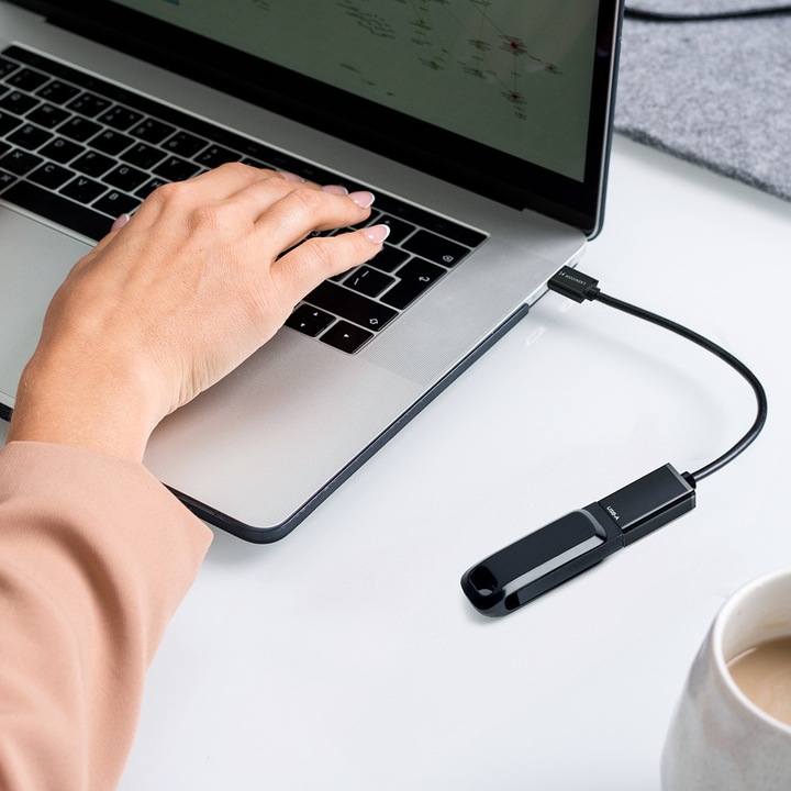 Адаптер USB-C 3.0 към USB-A 3.0 Wozinsky OTG, 10 Gbps, Черен