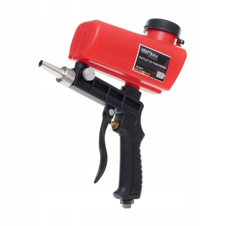 Пистолет за пясъкоструене Kraft&Dele 600ml 90PSI алуминий 0.5kg
