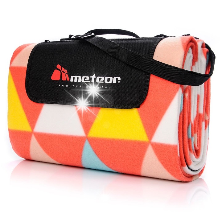 Patura de plaja si patura picnic, Meteor, 200x200cm, Multicolor