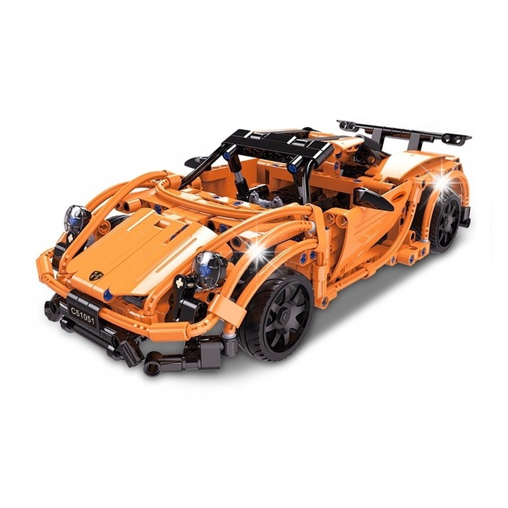 Set de constructie Double Eagle C51051W, masina de curse, 421 piese, 295x153x88mm, multicolor