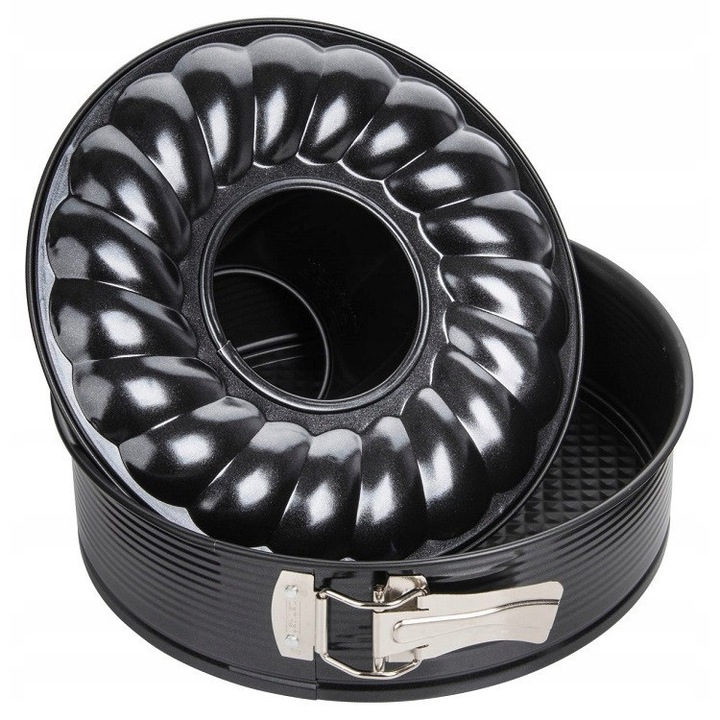 Fackelmann tortaforma, 24 cm, levehető alj, beépített tok, teflon, 24x6,5 cm