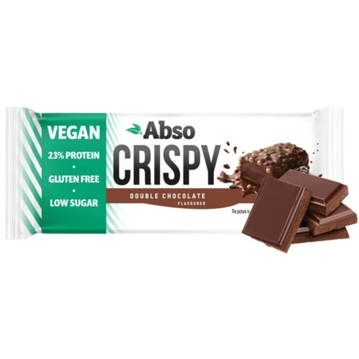 Abso Crispy Bar 50 g - Dupla csokoládé ízű vegán fehérjeszelet