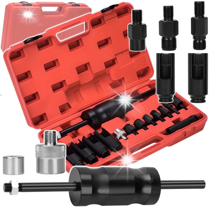 Комплект инструменти за изваждане на дизелови инжектори, Kraft&Dele, 1/2"