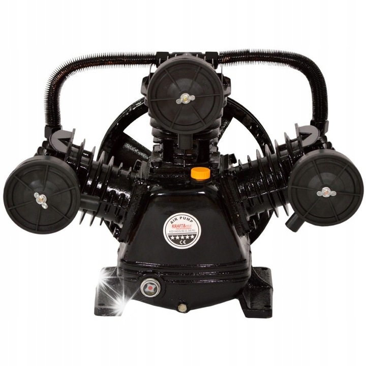 Compresor aer 3 cilindri, Kraft&Dele KD1406, 8 bar, 670 L/min, 5.5 kW, ulei, 34 kg