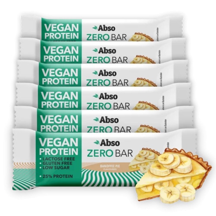 AbsoBAR ZERO Kínáló (24db x 40g) - BANOFFEE PIE - vegán fehérjeszelet