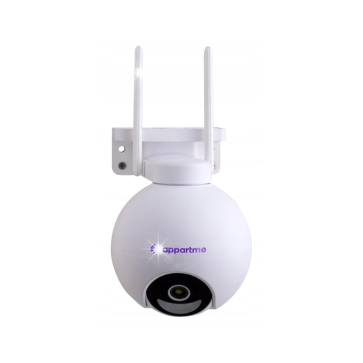 Камера за наблюдение Appartme Night Guard 360, 2K, бяла, 203x150 мм