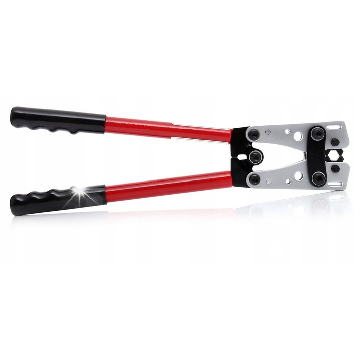 Cleste pentru tulei cabluri, Kraft&Dele, 6-50mm, 8 tone, 390mm, antiderapant