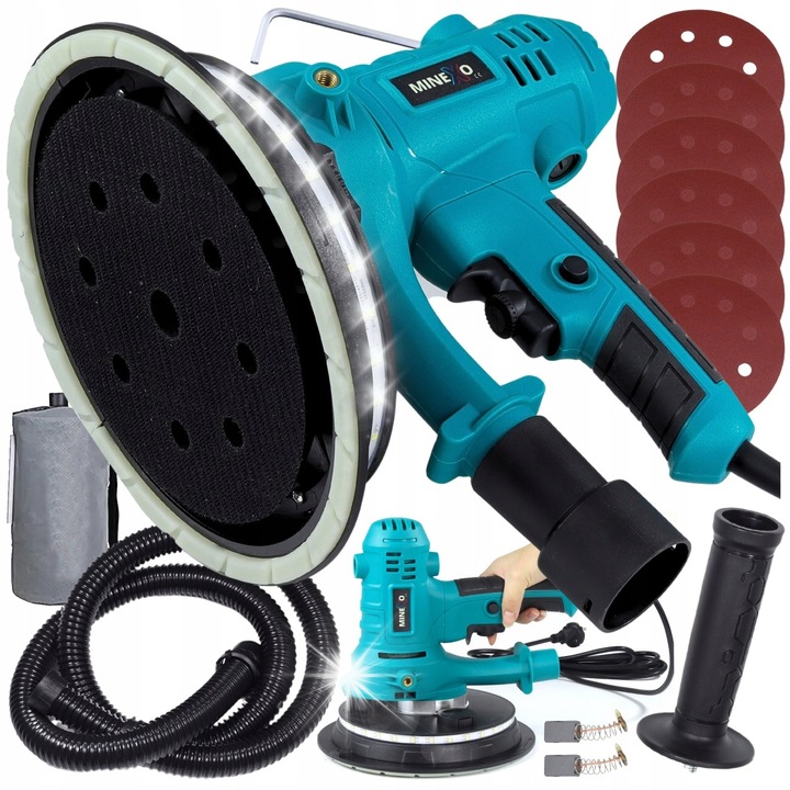 Шлайф PRO SGK180, 1500W, система за изсмукване, 6 x абразивна хартия, 180мм, 3,26кг