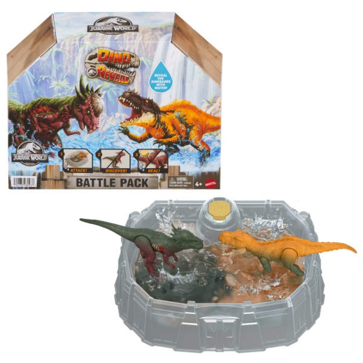 Set figurine, Mattle Jurassic World Dino Reveal Battle