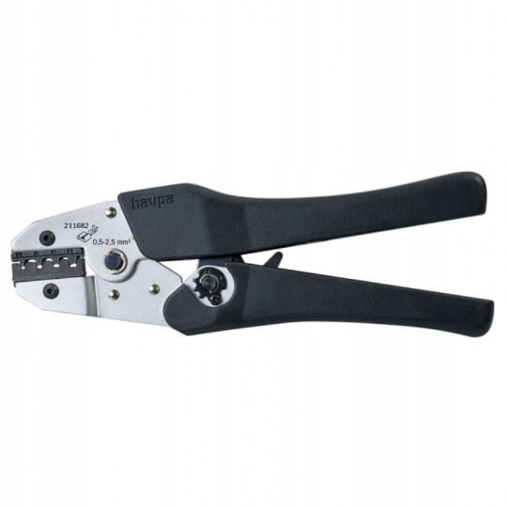 Cleste manual pentru conectori Haupa, 0, 5-2, 5mm, mecanism de blocare, nou